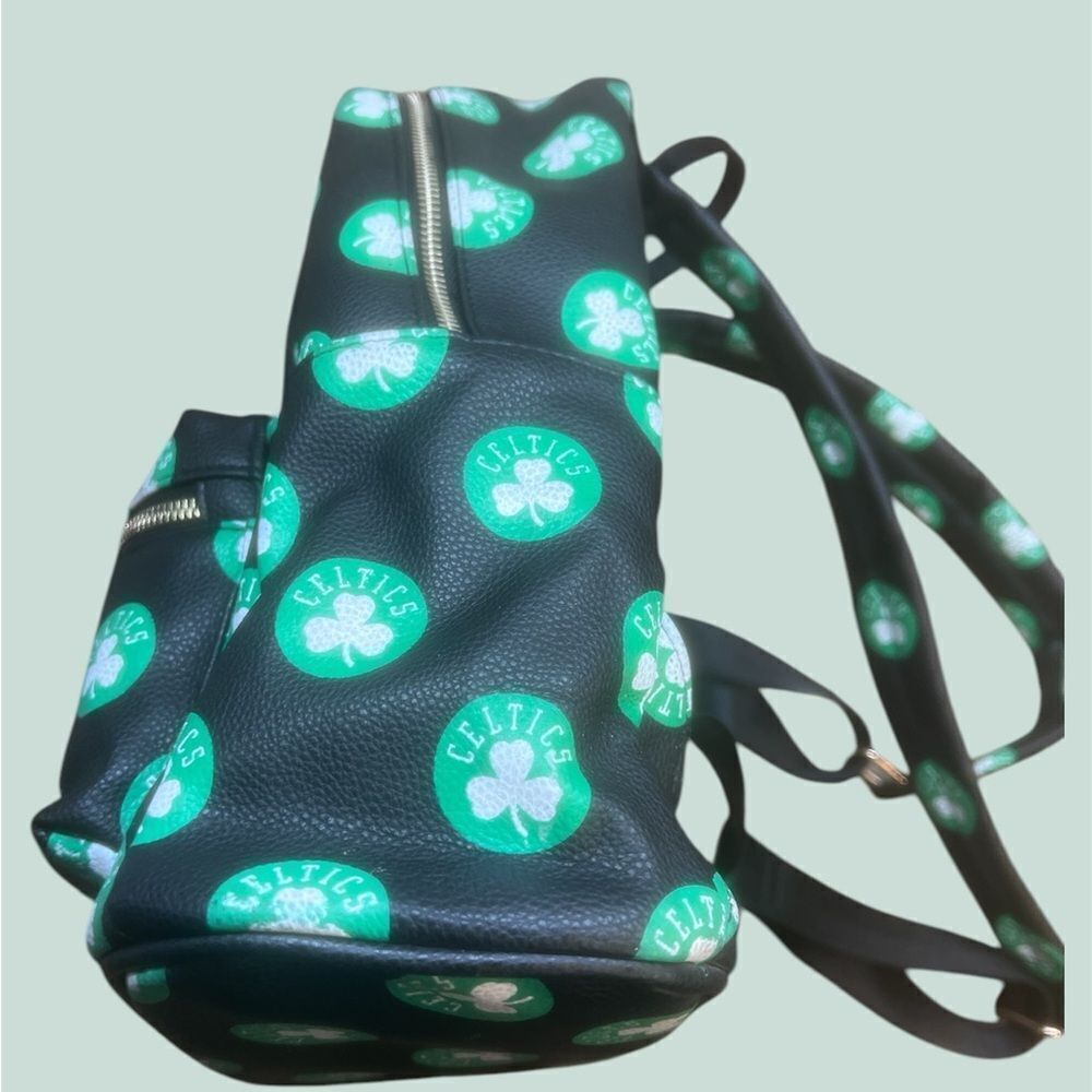 Black And Green Patterned Backpack - image 7